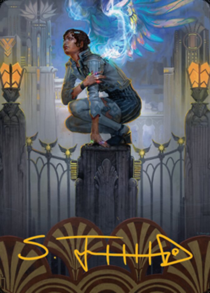 Giada, Font of Hope 2 Art Card (Gold-Stamped Signature) [Streets of New Capenna Art Series] | Exor Games Dartmouth