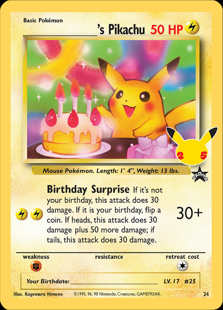 _____'s Pikachu (24) [Celebrations: 25th Anniversary - Classic Collection] | Exor Games Dartmouth