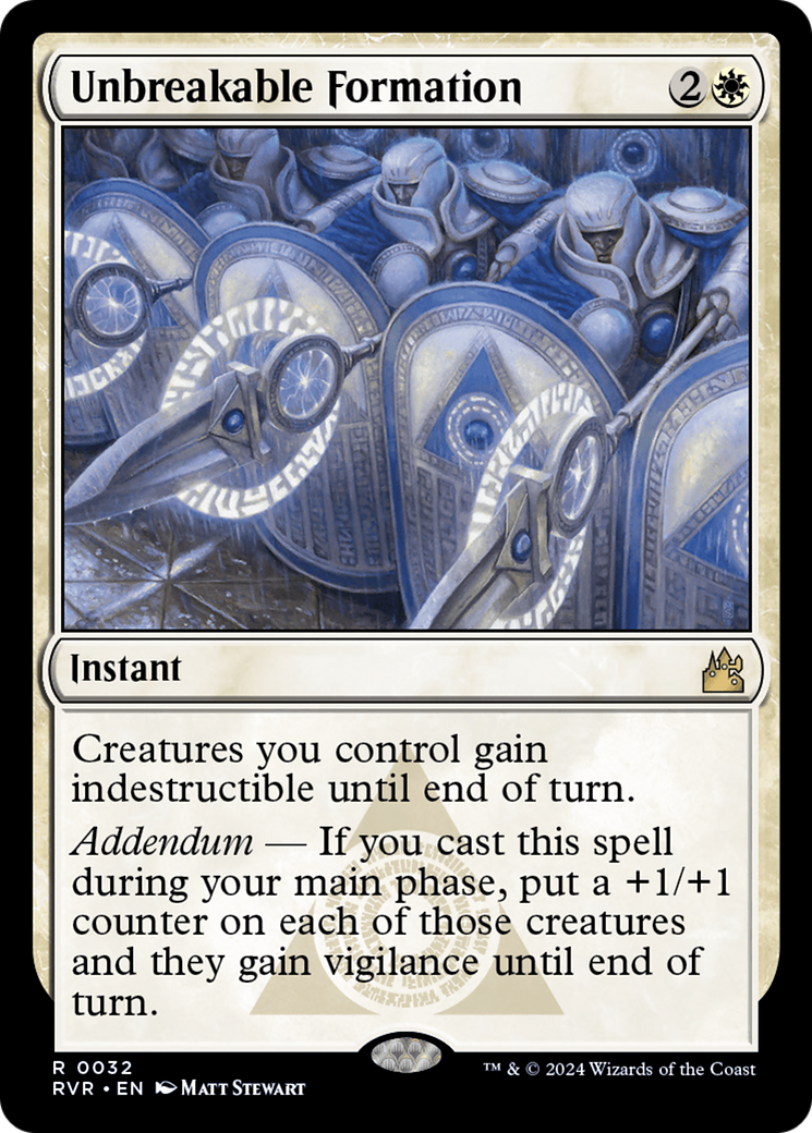 Unbreakable Formation [Ravnica Remastered] | Exor Games Dartmouth