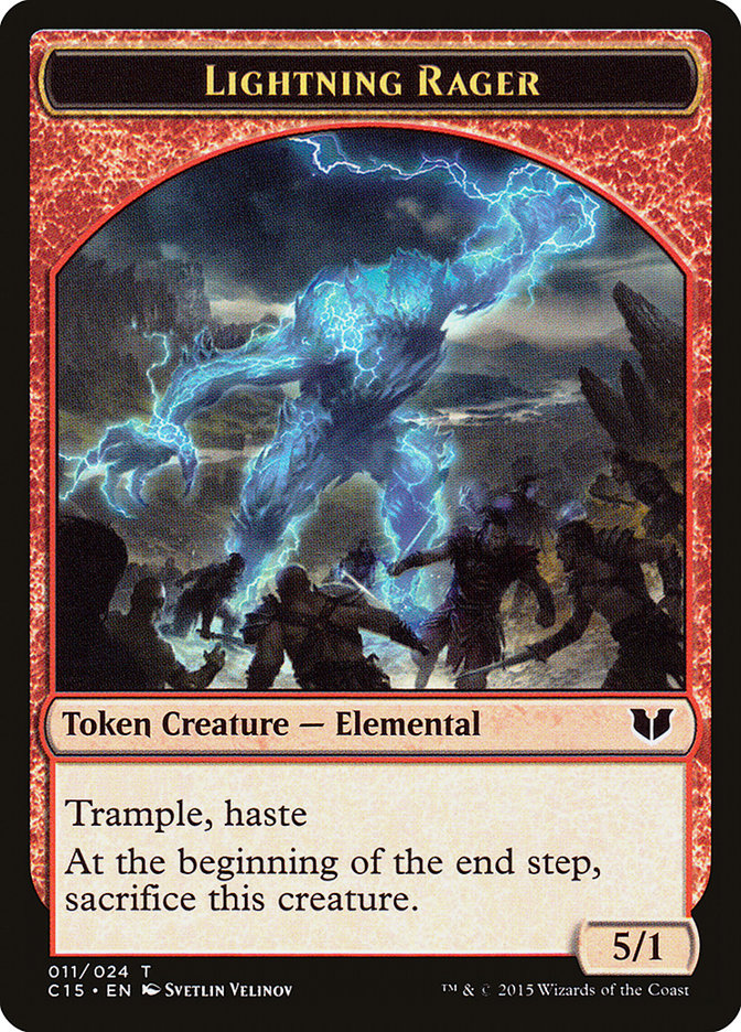 Lightning Rager // Lightning Rager Double-Sided Token [Commander 2015 Tokens] | Exor Games Dartmouth
