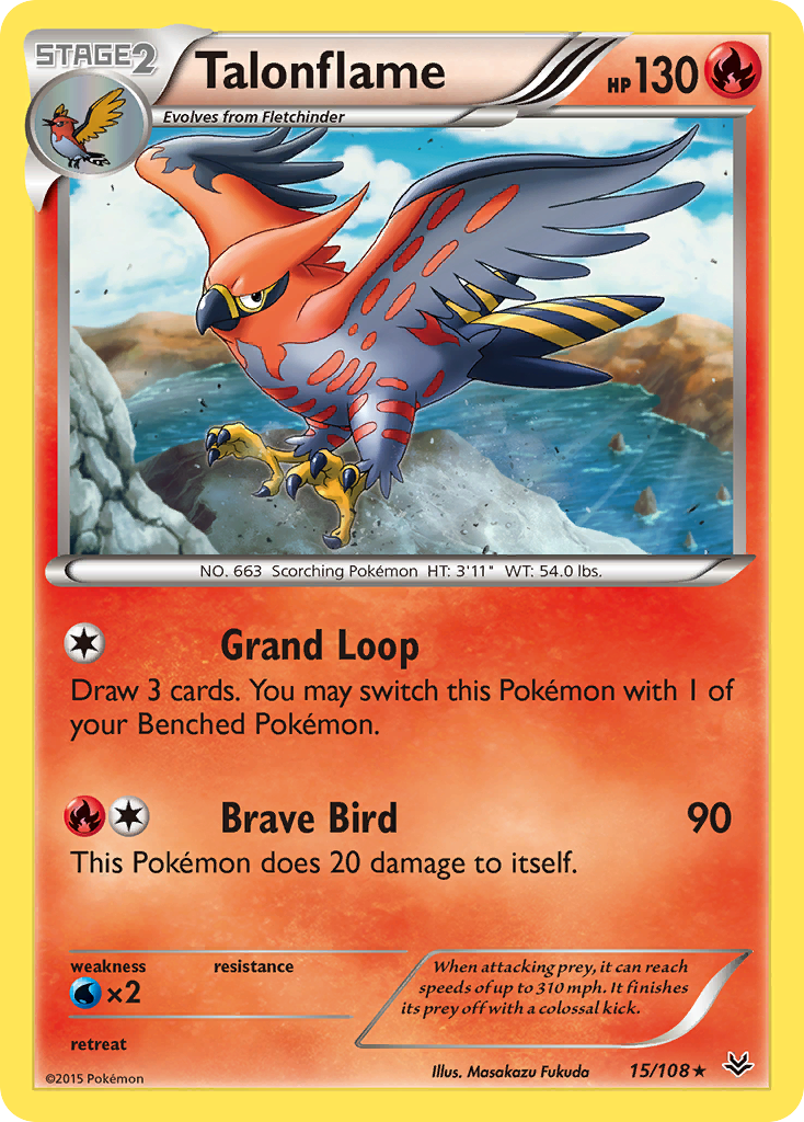 Talonflame (15/108) [XY: Roaring Skies] | Exor Games Dartmouth