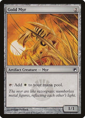 Gold Myr [Scars of Mirrodin] | Exor Games Dartmouth