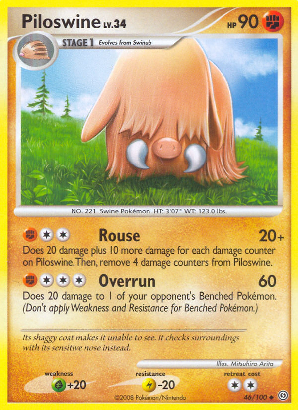 Piloswine (46/100) [Diamond & Pearl: Stormfront] | Exor Games Dartmouth