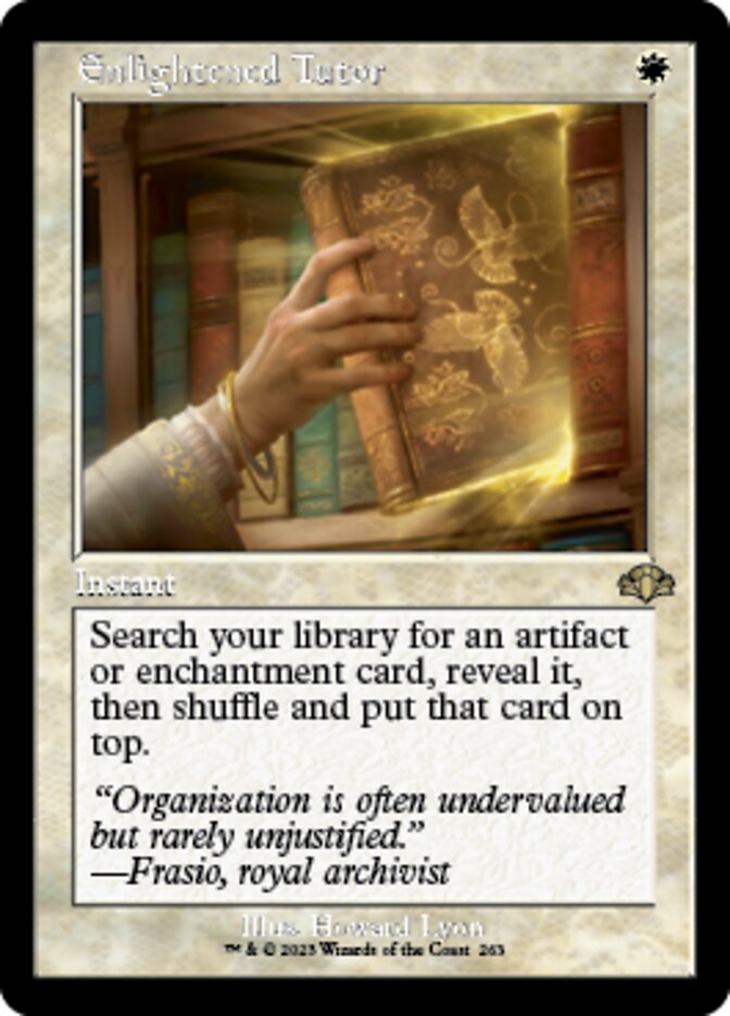 Enlightened Tutor (Retro) [Dominaria Remastered] | Exor Games Dartmouth