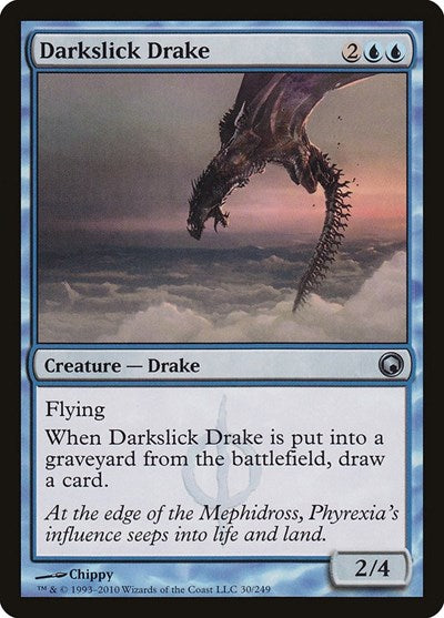 Darkslick Drake [Scars of Mirrodin] | Exor Games Dartmouth