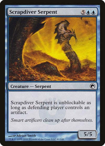 Scrapdiver Serpent [Scars of Mirrodin] | Exor Games Dartmouth