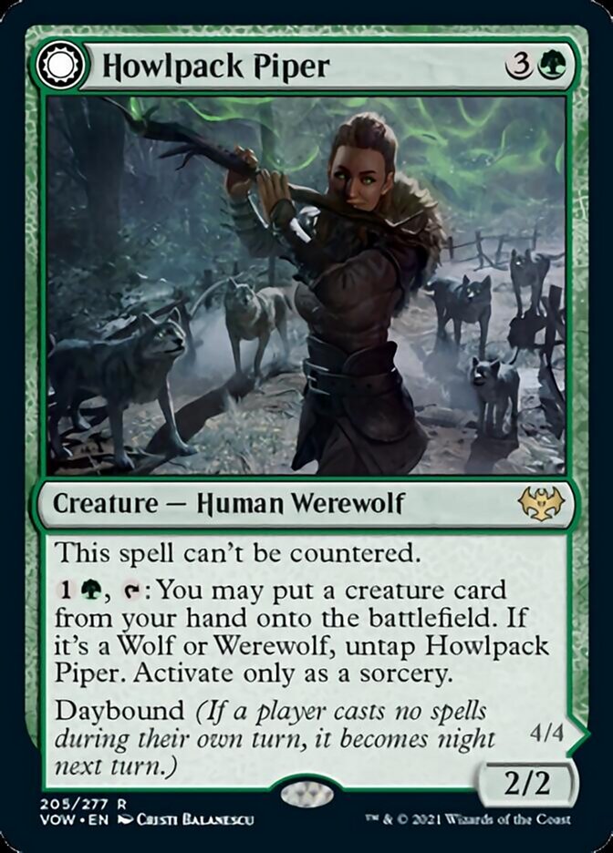 Howlpack Piper // Wildsong Howler [Innistrad: Crimson Vow] | Exor Games Dartmouth