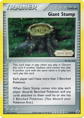 Giant Stump (75/92) (Stamped) [EX: Legend Maker] | Exor Games Dartmouth