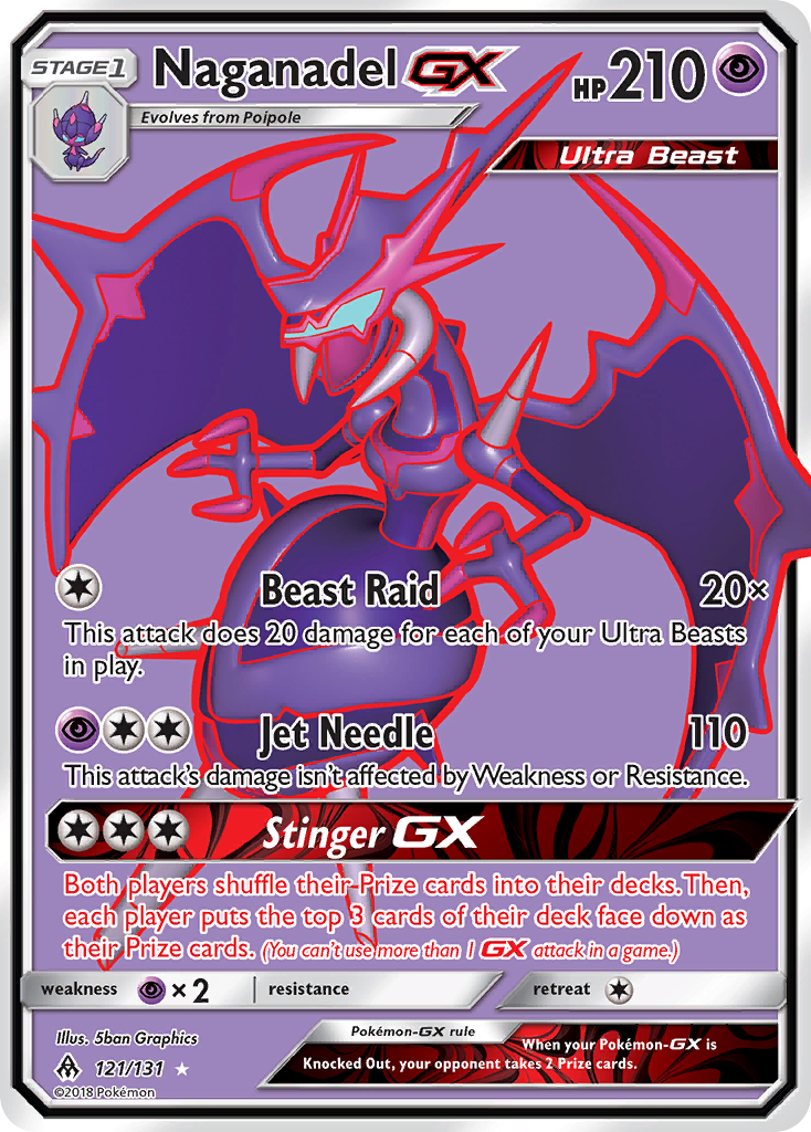 Naganadel GX (121/131) [Sun & Moon: Forbidden Light] | Exor Games Dartmouth