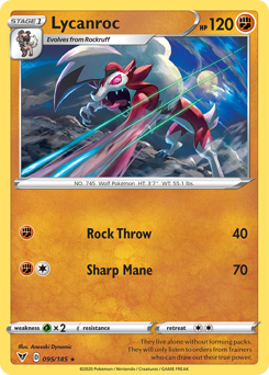 Lycanroc (095/185) [Sword & Shield: Vivid Voltage] | Exor Games Dartmouth