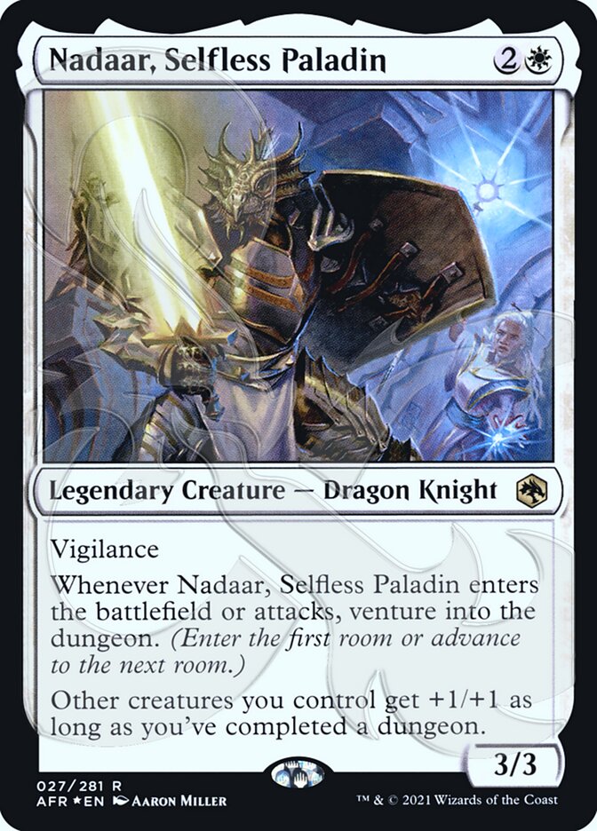 Nadaar, Selfless Paladin (Ampersand Promo) [Dungeons & Dragons: Adventures in the Forgotten Realms Promos] | Exor Games Dartmouth