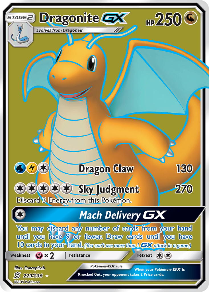 Dragonite GX (229/236) [Sun & Moon: Unified Minds] | Exor Games Dartmouth