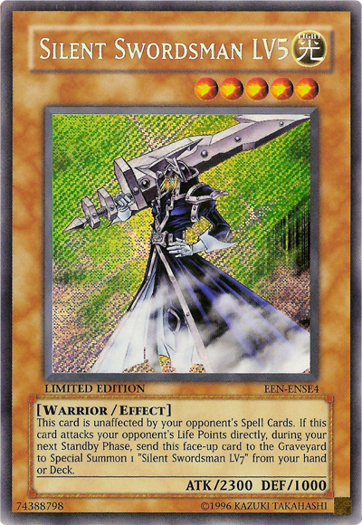 Silent Swordsman LV5 [EEN-ENSE4] Secret Rare | Exor Games Dartmouth