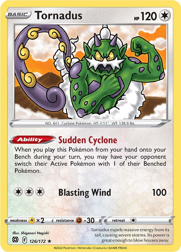 Tornadus (126/172) [Sword & Shield: Brilliant Stars] | Exor Games Dartmouth