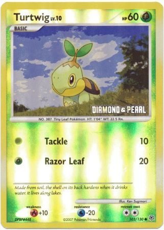 Turtwig (103/130) [Burger King Promos: 2008 Collection] | Exor Games Dartmouth