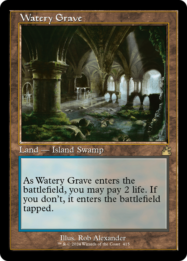 Watery Grave (Retro) [Ravnica Remastered] | Exor Games Dartmouth