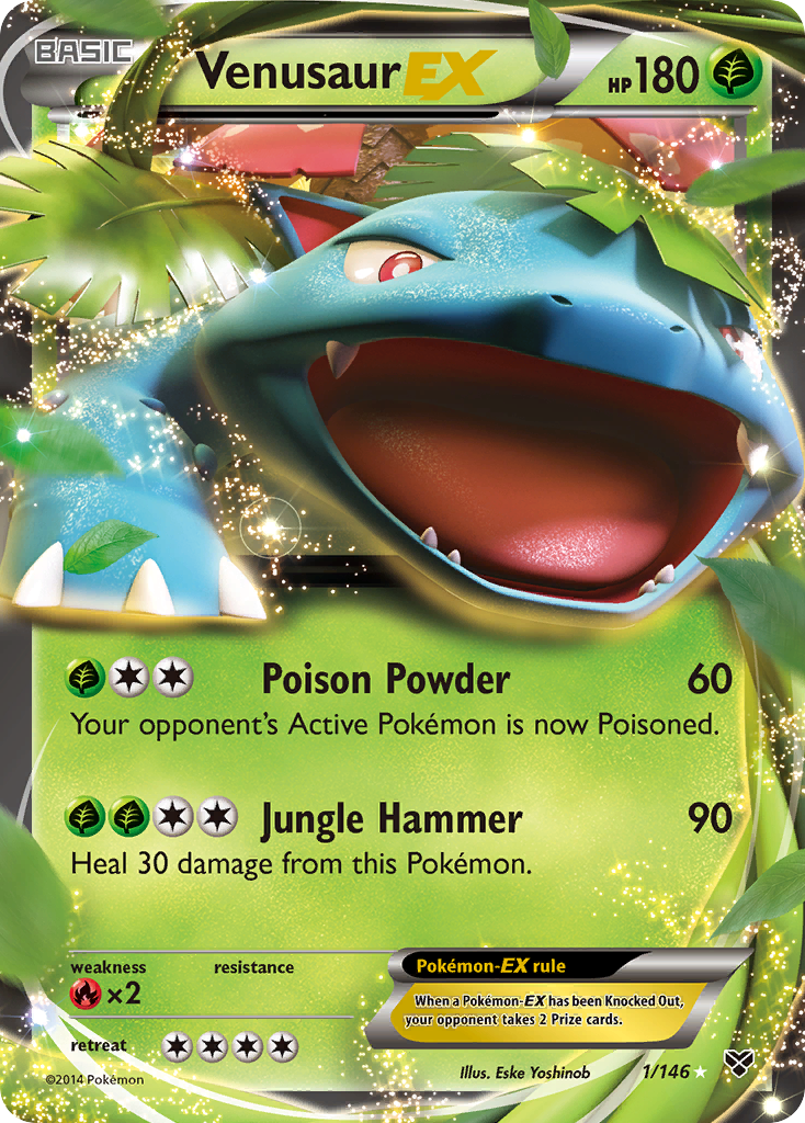 Venusaur EX (1/146) [XY: Base Set] | Exor Games Dartmouth