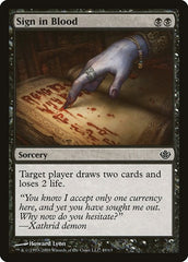 Sign in Blood [Duel Decks: Garruk vs. Liliana] | Exor Games Dartmouth