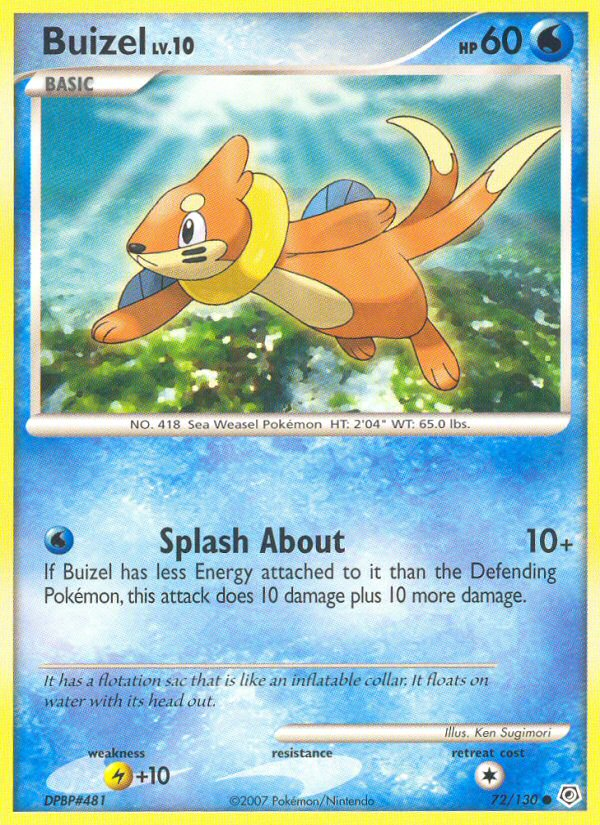 Buizel (72/130) [Diamond & Pearl: Base Set] | Exor Games Dartmouth