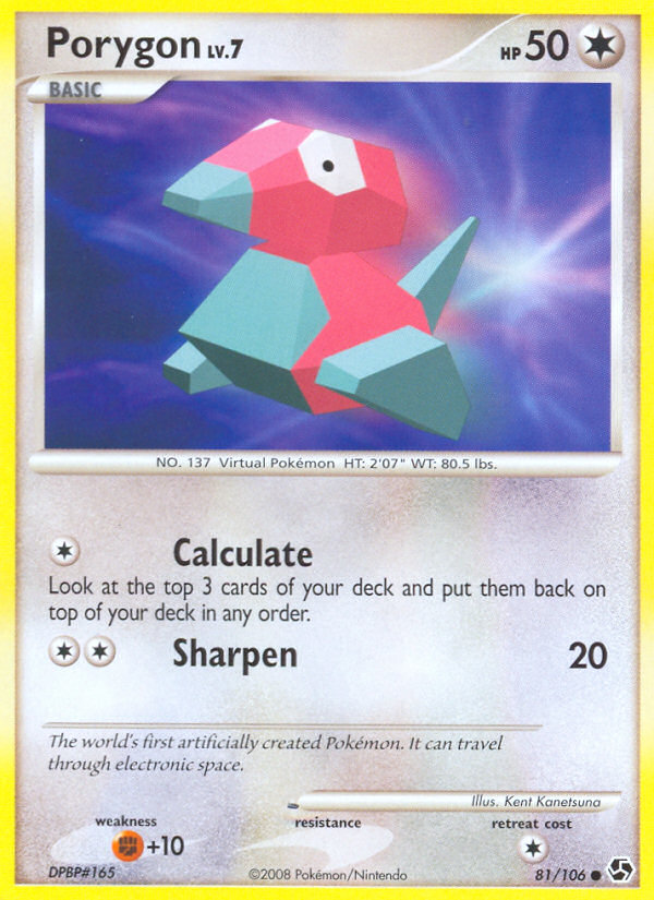 Porygon (81/106) [Diamond & Pearl: Great Encounters] | Exor Games Dartmouth