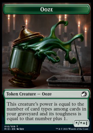 Ooze Token [Innistrad: Midnight Hunt Tokens] | Exor Games Dartmouth