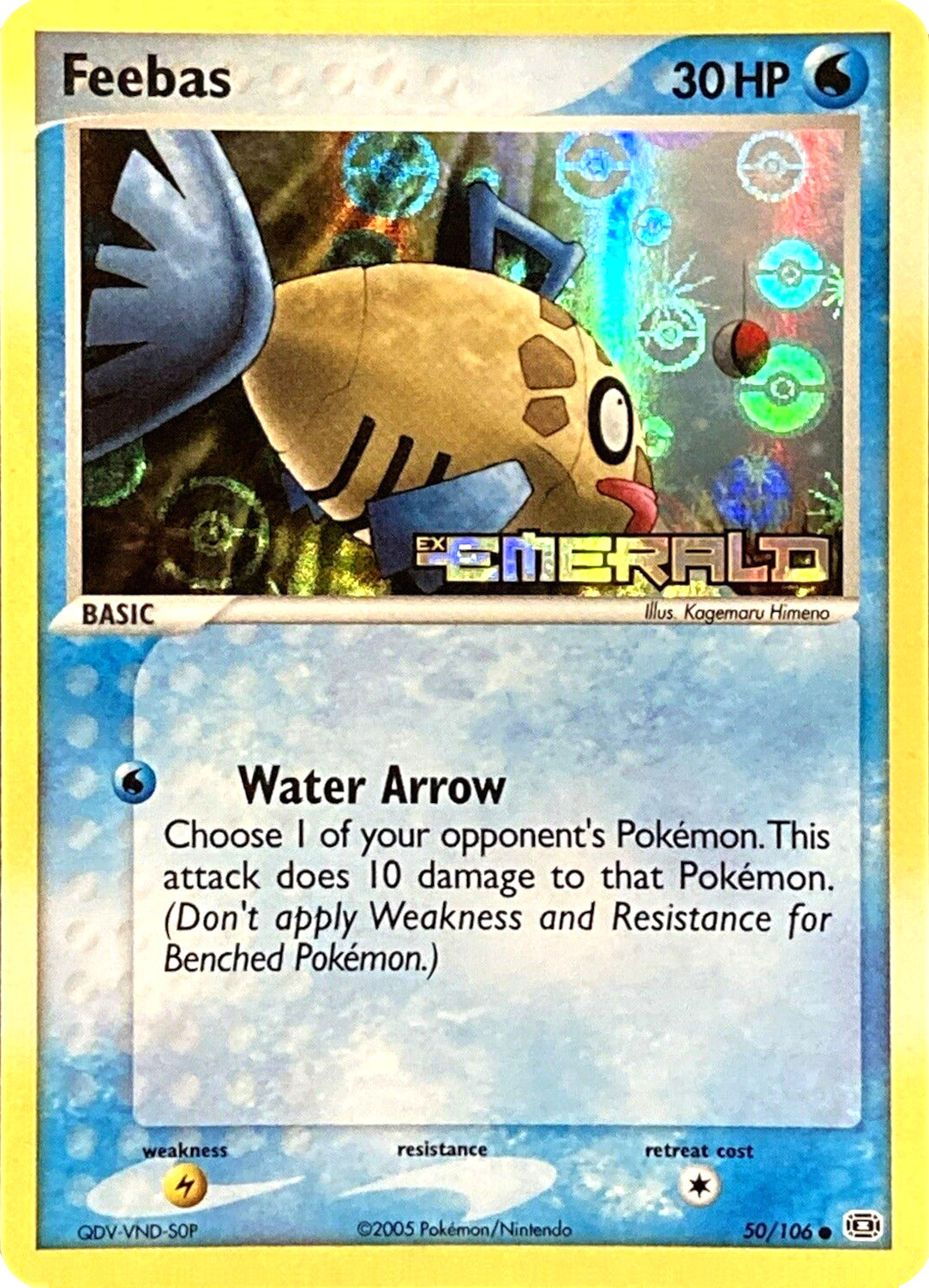 Feebas (50/106) (Stamped) [EX: Emerald] | Exor Games Dartmouth