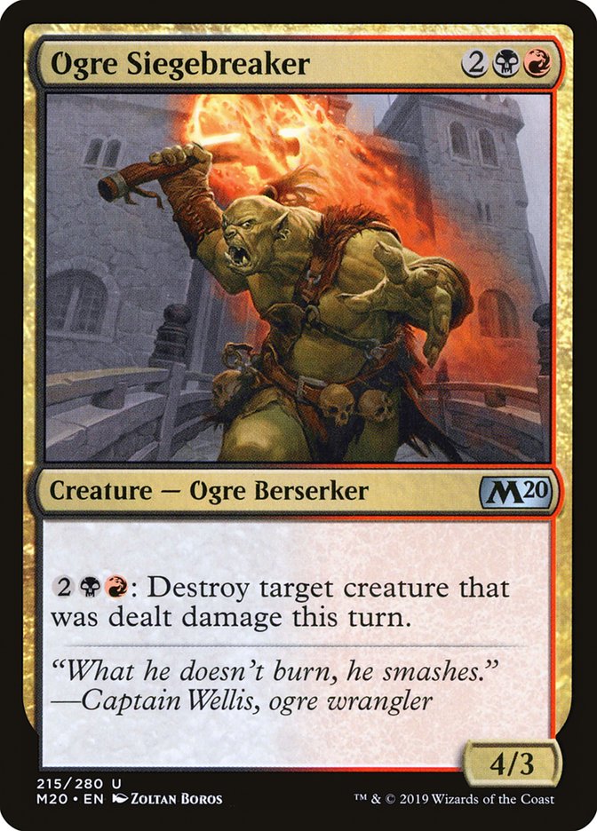 Ogre Siegebreaker [Core Set 2020] | Exor Games Dartmouth