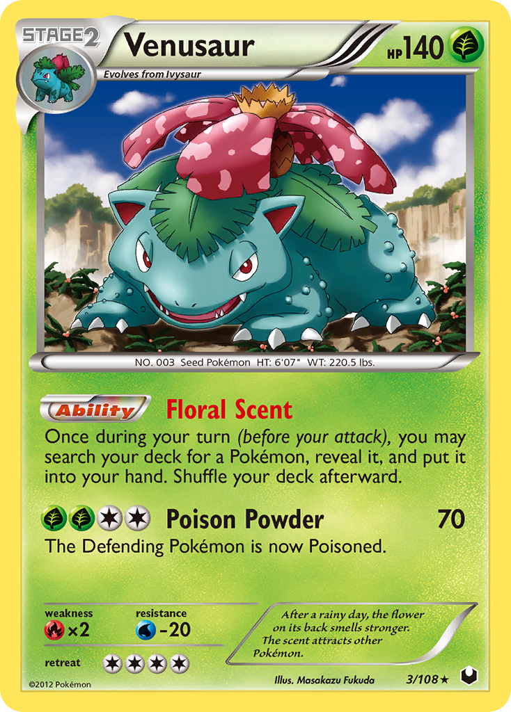 Venusaur (3/108) [Black & White: Dark Explorers] | Exor Games Dartmouth