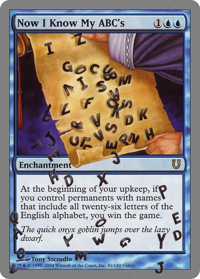 Now I Know My ABC's [Unhinged] | Exor Games Dartmouth