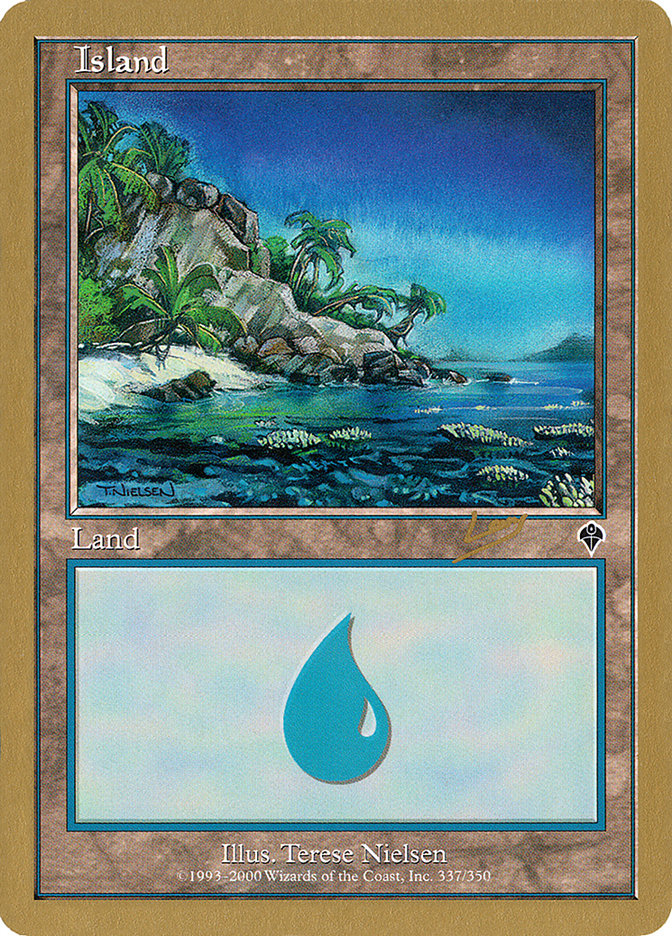 Island (rl337a) (Raphael Levy) [World Championship Decks 2002] | Exor Games Dartmouth