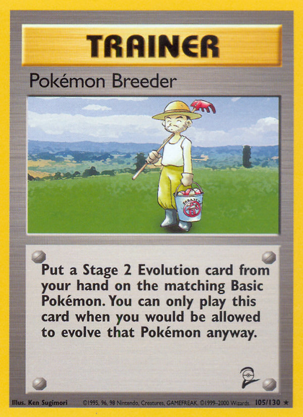 Pokemon Breeder (105/130) [Base Set 2] | Exor Games Dartmouth