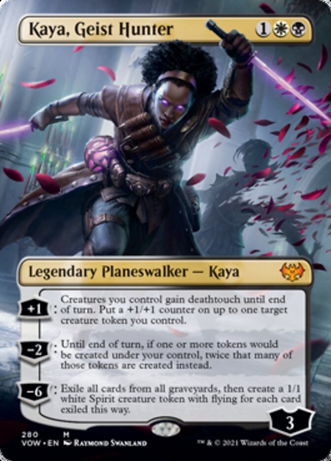 Kaya, Geist Hunter (Borderless) [Innistrad: Crimson Vow] | Exor Games Dartmouth