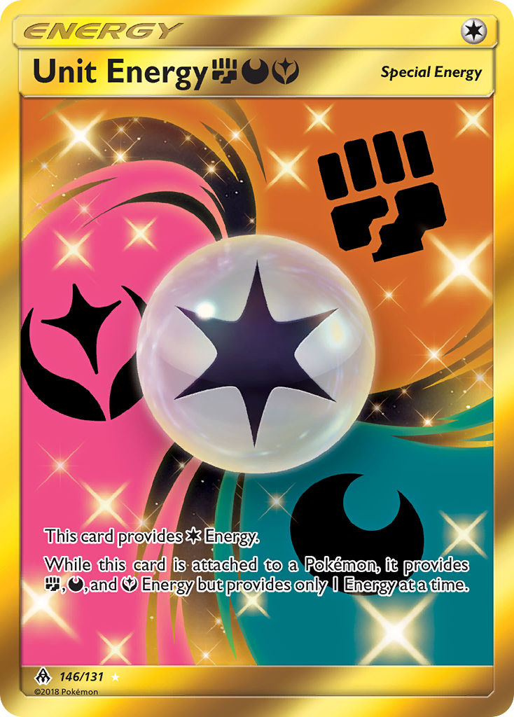 Unit Energy (146/131) (Fighting, Darkness, Fairy) [Sun & Moon: Forbidden Light] | Exor Games Dartmouth
