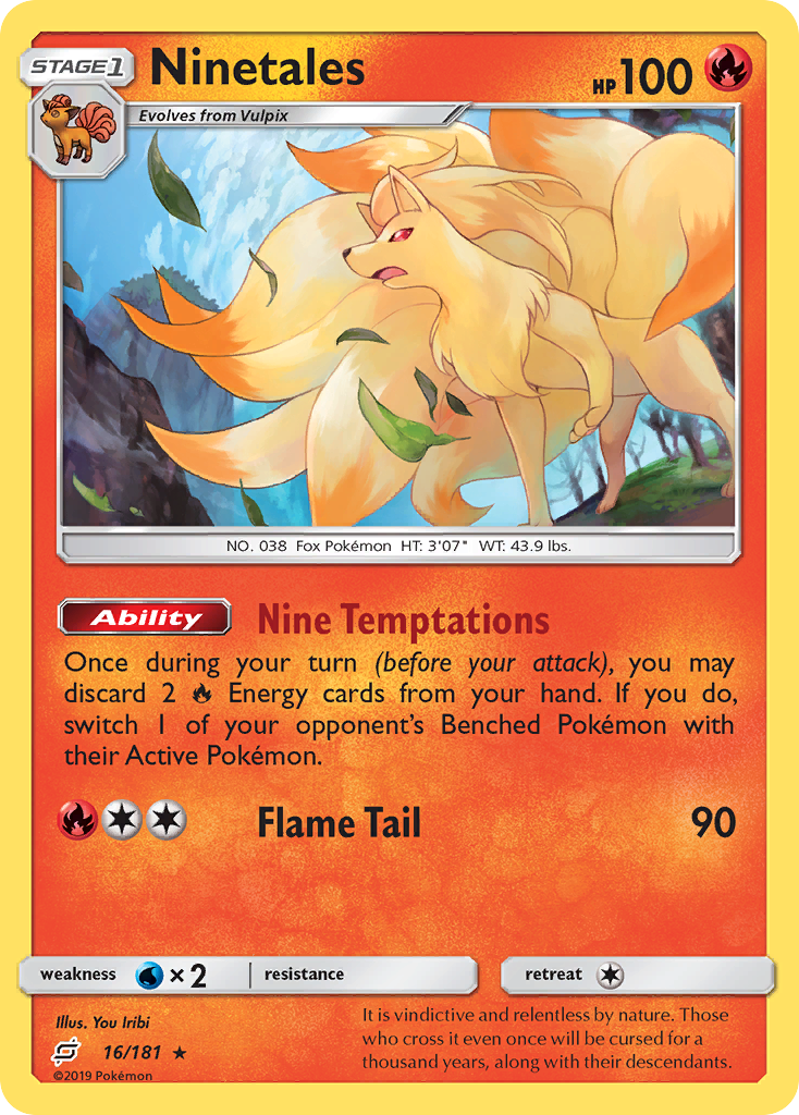 Ninetales (16/181) [Sun & Moon: Team Up] | Exor Games Dartmouth