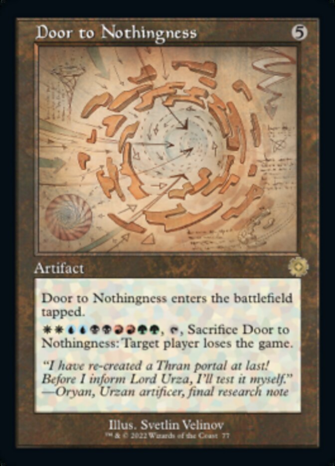 Door to Nothingness (Retro Schematic) [The Brothers' War Retro Artifacts] | Exor Games Dartmouth