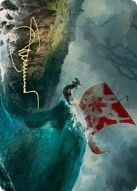 Run Ashore Art Card (Gold-Stamped Signature) [Kaldheim: Art Series] | Exor Games Dartmouth