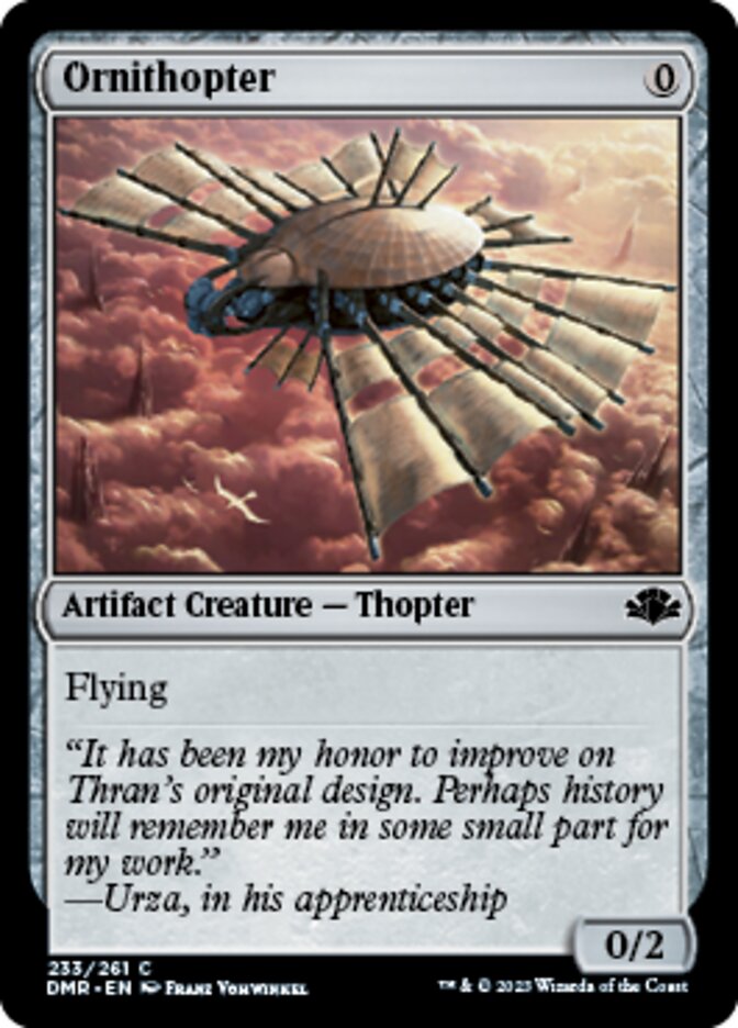 Ornithopter [Dominaria Remastered] | Exor Games Dartmouth