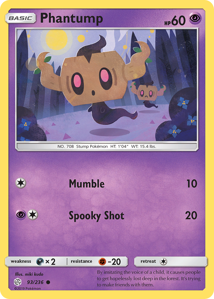 Phantump (93/236) [Sun & Moon: Cosmic Eclipse] | Exor Games Dartmouth