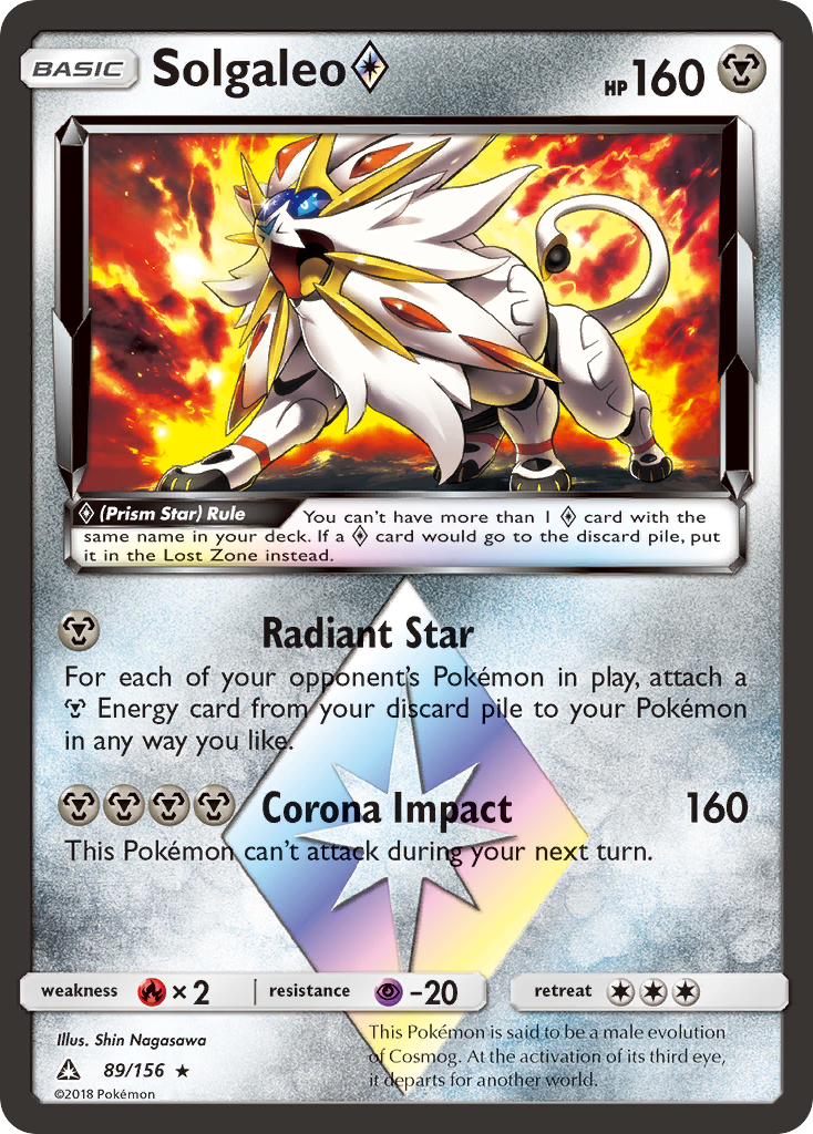 Solgaleo (89/156) (Prism Star) [Sun & Moon: Ultra Prism] | Exor Games Dartmouth