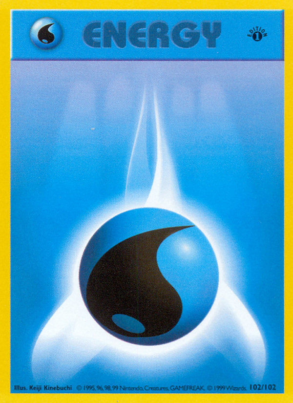 Water Energy (102/102) (Shadowless) [Base Set 1st Edition] | Exor Games Dartmouth