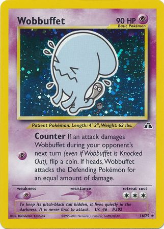 Wobbuffet (16/75) [Neo Discovery Unlimited] | Exor Games Dartmouth