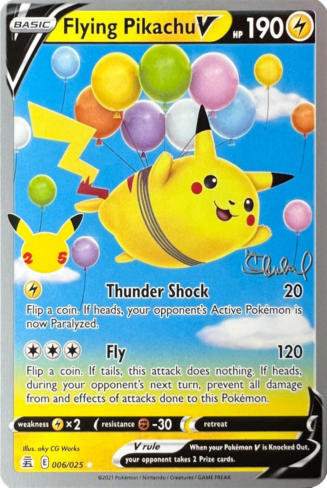 Flying Pikachu V (006/025) (ADP - Ondrej Skubal) [World Championships 2022] | Exor Games Dartmouth