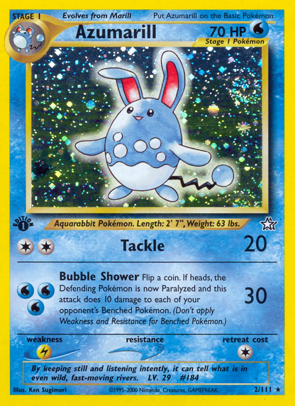 Azumarill (2/111) [Neo Genesis 1st Edition] | Exor Games Dartmouth