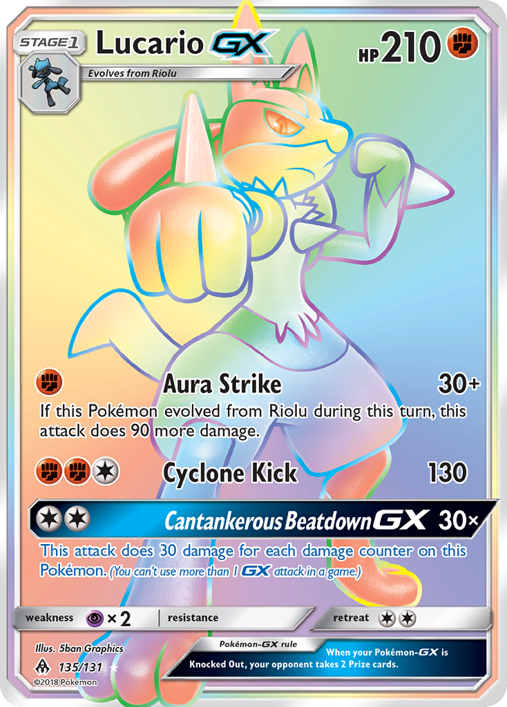 Lucario GX (135/131) [Sun & Moon: Forbidden Light] | Exor Games Dartmouth