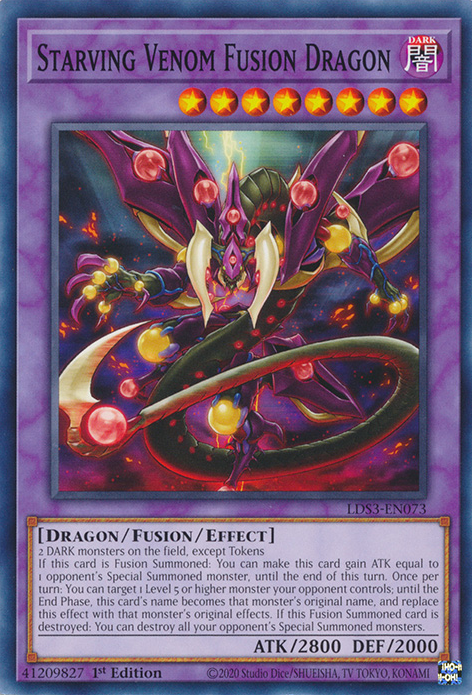 Starving Venom Fusion Dragon [LDS3-EN073] Common | Exor Games Dartmouth