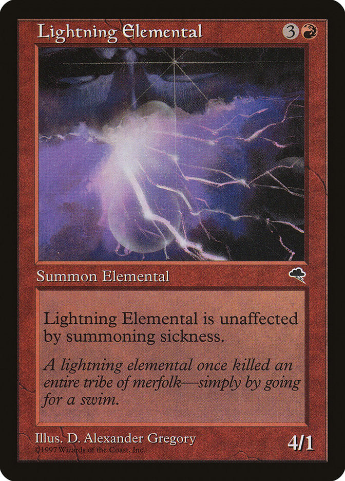 Lightning Elemental [Tempest] | Exor Games Dartmouth