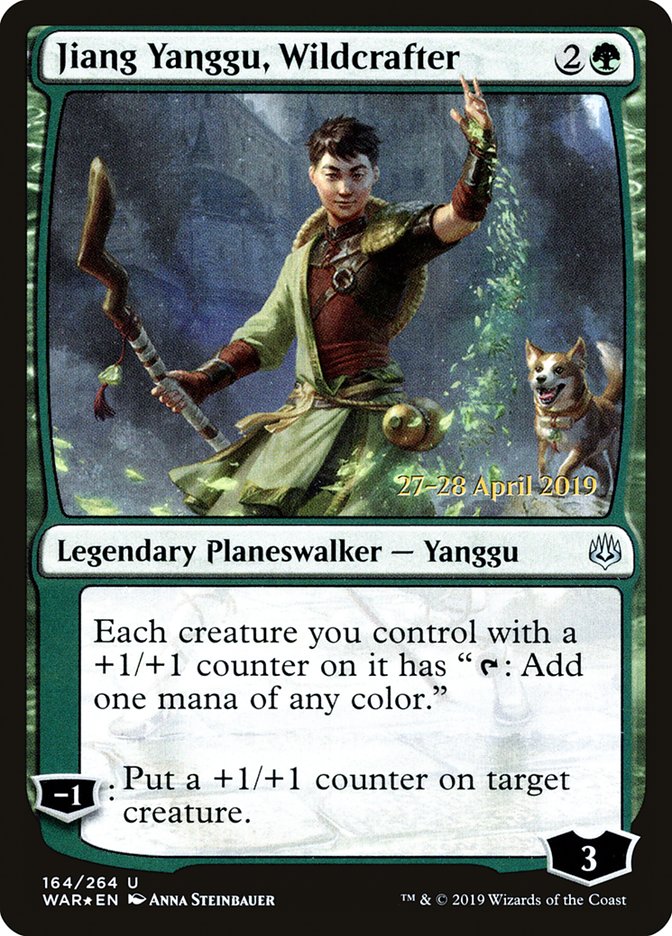 Jiang Yanggu, Wildcrafter  [War of the Spark Prerelease Promos] | Exor Games Dartmouth