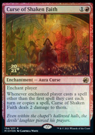Curse of Shaken Faith [Innistrad: Midnight Hunt Prerelease Promos] | Exor Games Dartmouth
