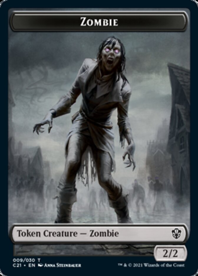 Zombie // Spirit Token [Commander 2021 Tokens] | Exor Games Dartmouth