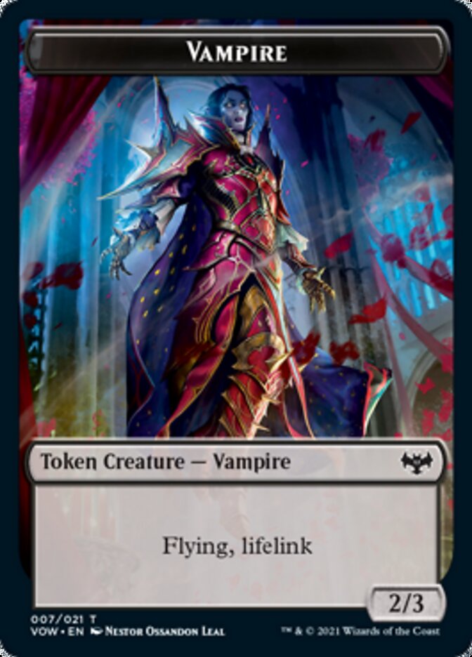 Vampire Token (007) [Innistrad: Crimson Vow Tokens] | Exor Games Dartmouth